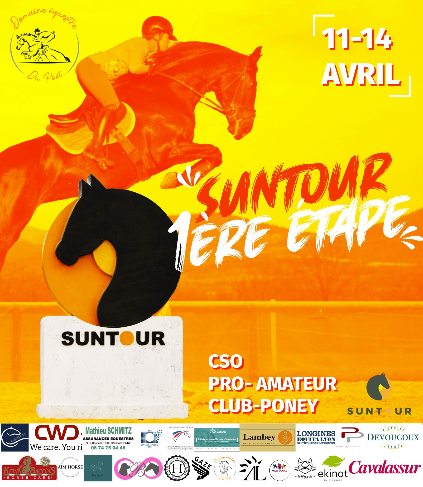 graphiste com equestre sud france équitation cavalier suntour affiche création équestre CSO