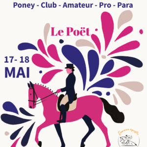 affiche compétition équestre graphiste dressage