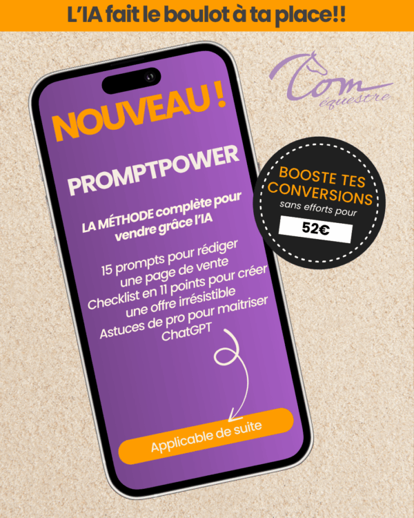 formation prompt IA sellerie équestre
