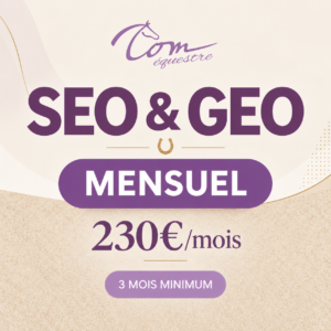 abonnement SEO & GEO sellerie équestre