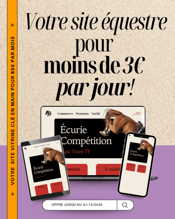 site vitrine équestre SEO pas cher mensuel