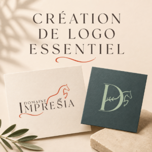 Logo sur mesure vectoriel pour cavalier et écurie